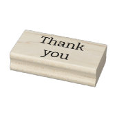 Eenvoudig" Dank u" Aangepaste bericht Wood Art Sta Rubberstempel (Stempel)
