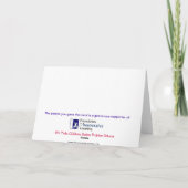 Eenvoudig dank u bedankkaart (Achterkant)