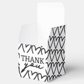 Eenvoudig dank u hart patroon bruiloft bedankdoosjes (Geopend)