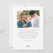 Eenvoudig dankbaar voor de kleine dingen Kerstmis Feestdagenkaart (Achterkant)