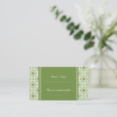 Eenvoudig Dazzling Damask Wedding Place Card Plaatskaartje (Staand voorkant)