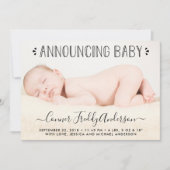 Eenvoudig de aankondiging van de geboorte van Chic (Voorkant)