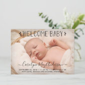 Eenvoudig de aankondiging van de geboorte van Chic (Staand voorkant)