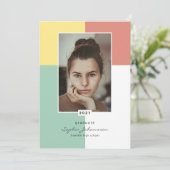 Eenvoudig de aankondiging van het Afstuderen Elega (Staand voorkant)