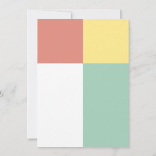 Eenvoudig de aankondiging van het Afstuderen Elega (Achterkant)