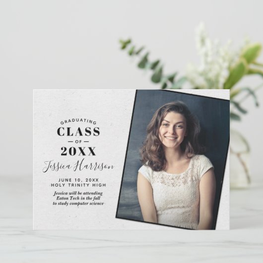 Eenvoudig de Aankondigingen van de Graduatie van d (Staand voorkant)