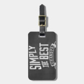 Eenvoudig de beste opa bagagelabel (Voorkant verticaal)