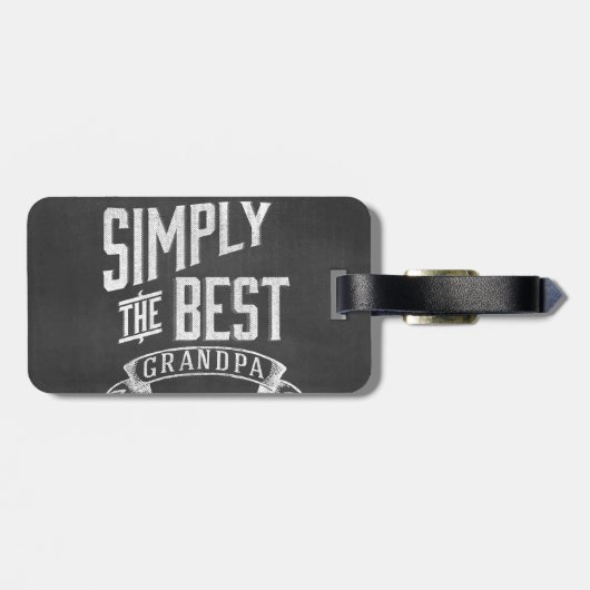 Eenvoudig de beste opa bagagelabel (Achterkant horizontaal)