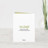 Eenvoudig de Boom Lege Notecard van de Liefde Kaart (Achterkant)