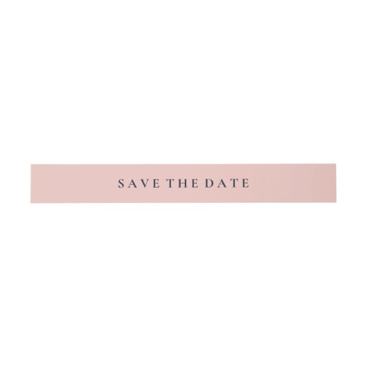 EENVOUDIG DE DATUM OXFORD BLAUW EN BABY PINK BEWAR UITNODIGINGEN WIKKEL (Vlak)