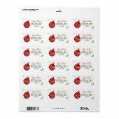 Eenvoudig de Etiketten van het Adres van de Kerst  (Full Sheet)