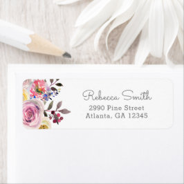 Eenvoudig de  Etiketten van het Adres van de terug