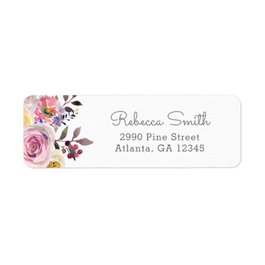 Eenvoudig de  Etiketten van het Adres van de terug (Voorkant)