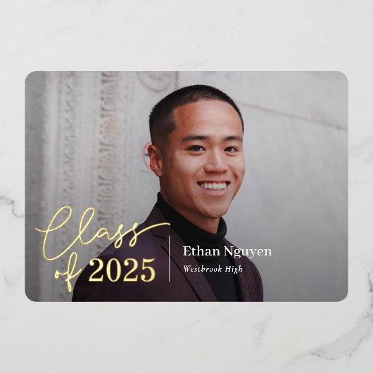 Eenvoudig de Folie van de Uitnodiging van het Afst (Voorkant)