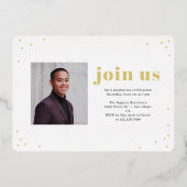 Eenvoudig de Folie van de Uitnodiging van het Afst (Achterkant)