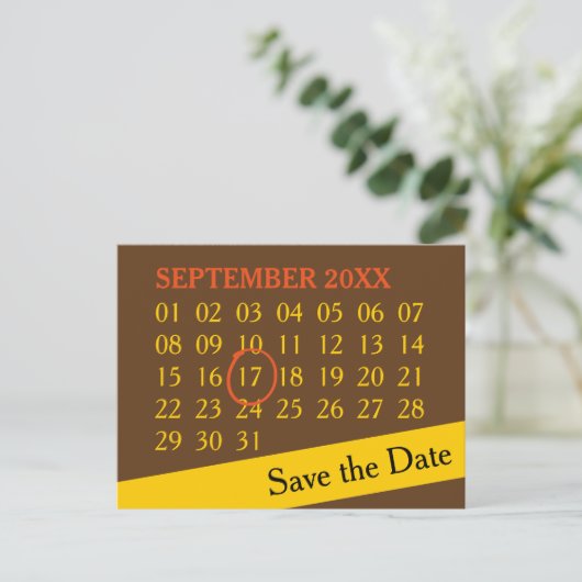 Eenvoudig de Kalender van de Douane + uw foto, bac Aankondigingskaart (Staand voorkant)