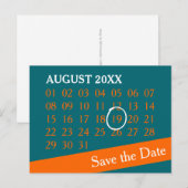 Eenvoudig de Kalender van de Douane + uw foto, bac Aankondigingskaart (Voorkant / Achterkant)