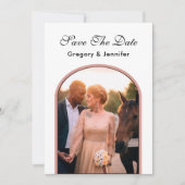Eenvoudig de Moderne Bindfoto van Elegant Save The Date (Voorkant)
