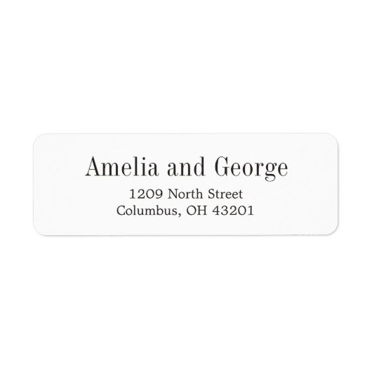 Eenvoudig de Moderne Etiketten van het Adres van d (Voorkant)