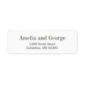 Eenvoudig de Moderne Etiketten van het Adres van d (Voorkant)