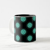 Eenvoudig de Mok van de Riveting, Turquoise (Voorkant links)
