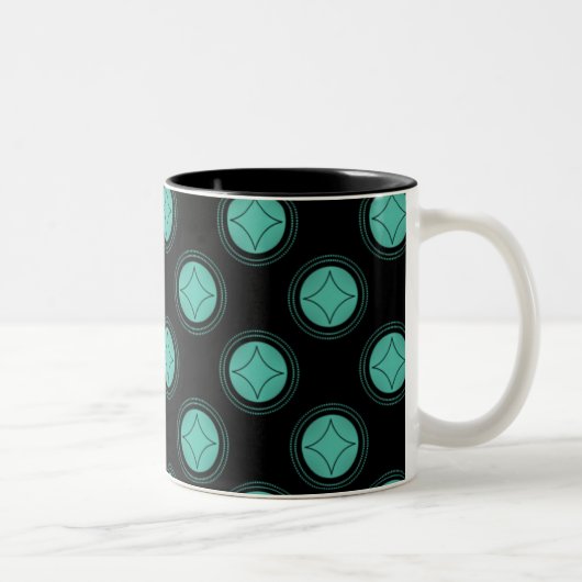 Eenvoudig de Mok van de Riveting, Turquoise (Rechts)