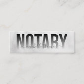 Eenvoudig de Notaristekenende Agent van de Lening Mini Visitekaartje (Voorkant)