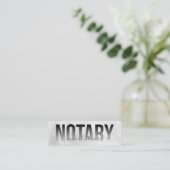 Eenvoudig de Notaristekenende Agent van de Lening Mini Visitekaartje (Staand voorkant)