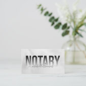 Eenvoudig de Notaristekenende Agent van de Lening Visitekaartje (Staand voorkant)