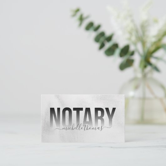 Eenvoudig de Notaristekenende Agent van de Lening Visitekaartje (Staand voorkant)