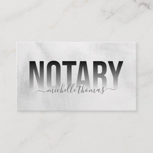 Eenvoudig de Notaristekenende Agent van de Lening Visitekaartje (Voorkant)