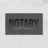 Eenvoudig de Notaristekenende Agent van de Lening Visitekaartje (Voorkant)