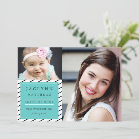 Eenvoudig de Uitnodiging van de GraduPartij van de (Staand voorkant)