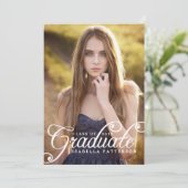 Eenvoudig de Uitnodiging van de Partij van de Foto (Staand voorkant)