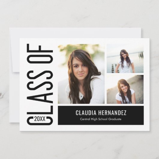 Eenvoudig de Uitnodiging van het Afstuderen van de (Voorkant)