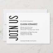 Eenvoudig de Uitnodiging van het Afstuderen van de (Achterkant)