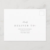 Eenvoudig de Verenigde EDITABLE KLOR RSVP Reply Ca Briefkaart (Achterkant)