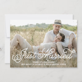 Eenvoudig de zoete EDITABLE COLOR Wedding Announdi Bedankkaart