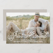 Eenvoudig de zoete EDITABLE COLOR Wedding Announdi Bedankkaart (Voorkant / Achterkant)