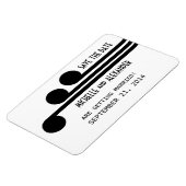 Eenvoudig deco-beeld opslaan Magnet datum, zwart Magneet (Linkerzijde)