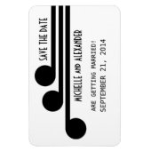 Eenvoudig deco-beeld opslaan Magnet datum, zwart Magneet (Verticaal)