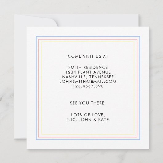 Eenvoudig deegment dat we hebben gemaakt aankondiging (Achterkant)