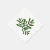 Eenvoudig dennen groen servet (Hoek)