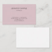 Eenvoudig design, elegante vormgeving visitekaartje (Voorkant / Achterkant)