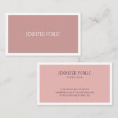 Eenvoudig design met een modern minimum, elegant r visitekaartje (Voorkant / Achterkant)