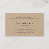 Eenvoudig design, modern, eenvoudig design, profes visitekaartje (Achterkant)