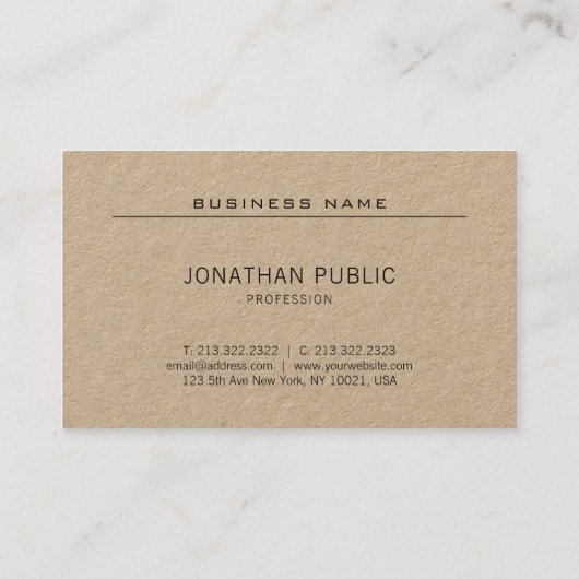 Eenvoudig design, modern, eenvoudig design, profes visitekaartje (Achterkant)