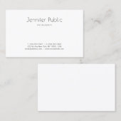 Eenvoudig design, modern wit, flexibel visitekaartje (Voorkant / Achterkant)