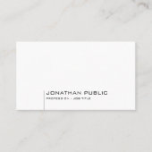 Eenvoudig design, moderne professionele Sjabloon Visitekaartje (Voorkant)