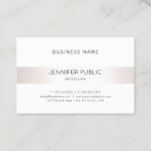 Eenvoudig design, professioneel, modern visitekaartje (Achterkant)